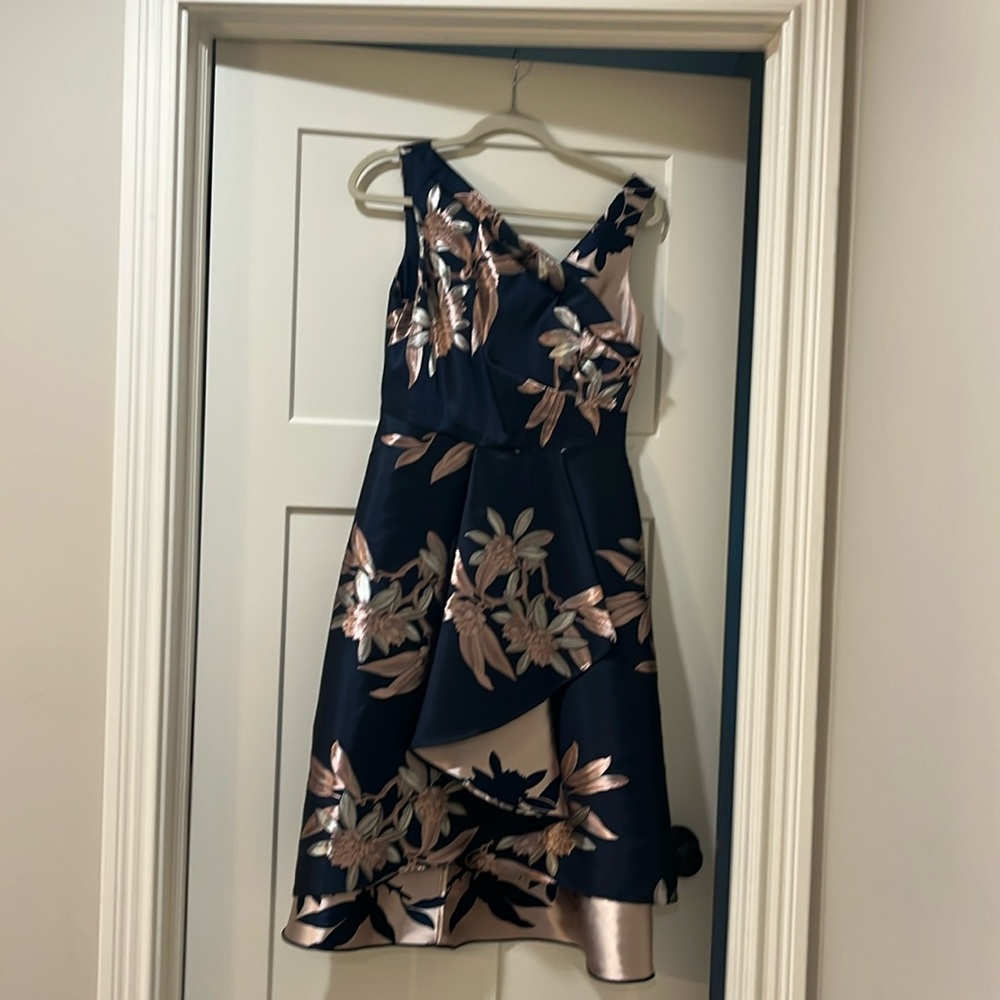 Adrianna Papell  Jacquard Fit & Flare Dress Sz 6